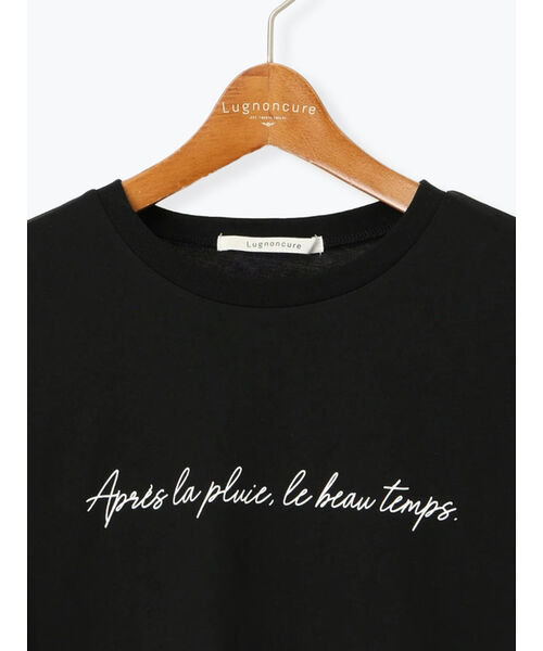 ルノンキュール Lugnoncure 【接触冷感】筆記体ロゴプリントTシャツ （レッド） レッド