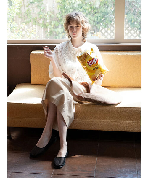 ルノンキュール Lugnoncure チュールレース切替シアーシャツ《2025summer catalog item》 （ベージュ） ベージュ