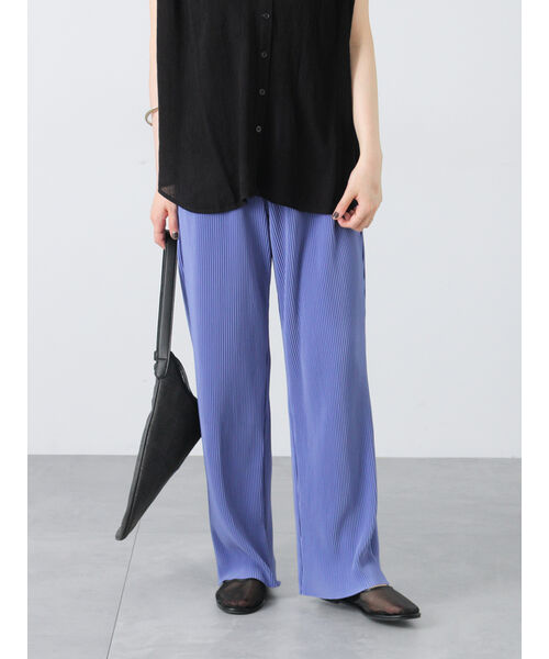 ルノンキュール Lugnoncure 【セルフカット】無地/柄アソートプリーツパンツ （ブルー） ブルー