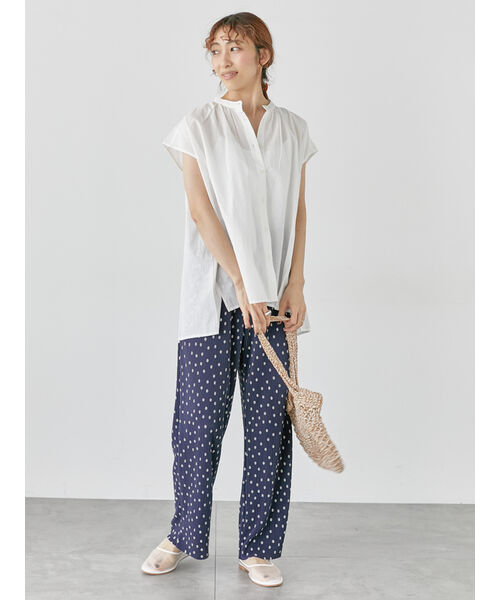 ルノンキュール Lugnoncure 【セルフカット】無地/柄アソートプリーツパンツ （ブルー） ブルー