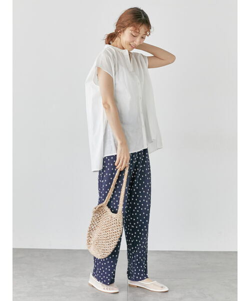 ルノンキュール Lugnoncure 【セルフカット】無地/柄アソートプリーツパンツ （ブルー） ブルー