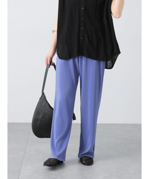 ルノンキュール Lugnoncure 【セルフカット】無地/柄アソートプリーツパンツ （ブルー） ブルー