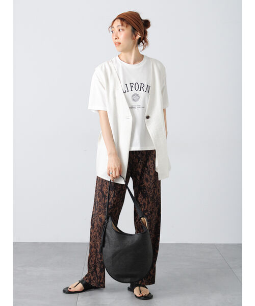 ルノンキュール Lugnoncure 【セルフカット】無地/柄アソートプリーツパンツ （ブルー） ブルー