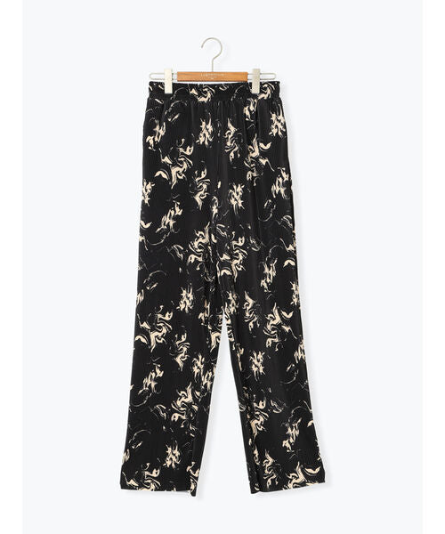 ルノンキュール Lugnoncure 【セルフカット】無地/柄アソートプリーツパンツ （ブルー） ブルー