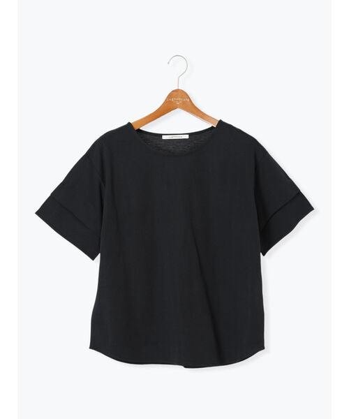 ルノンキュール Lugnoncure プレーティング袖タックTシャツ （ベージュ） ベージュ