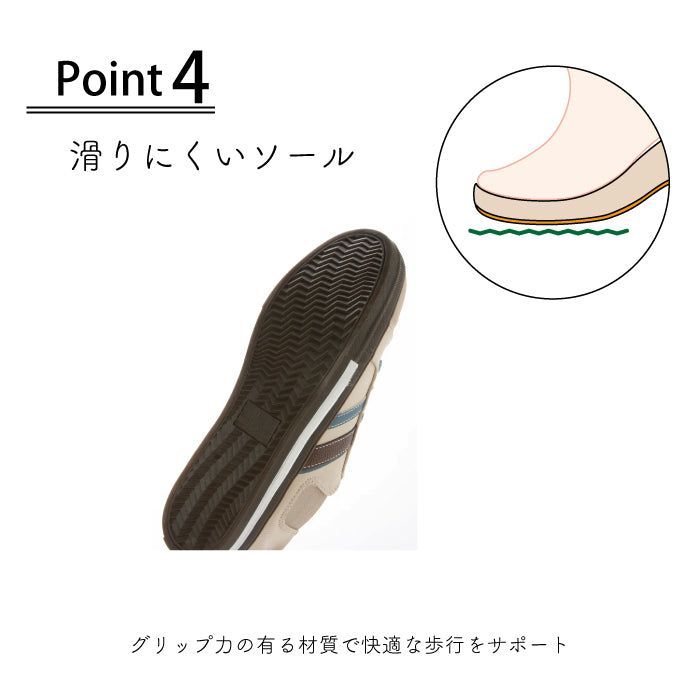 ル ソン Le son 【Le son/ル ソン】コンフォートレトロサイドゴアレースアップスニーカー （デニム） デニム