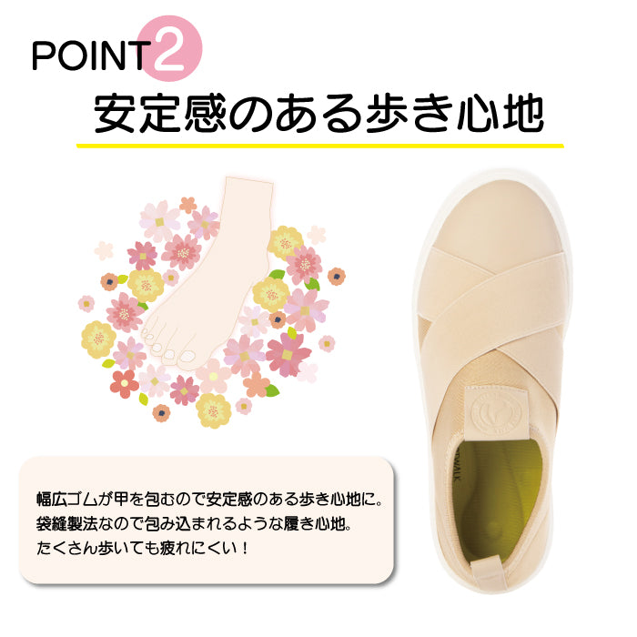 SMART WALK スマートウォーク ストレッチ幅広スニーカー