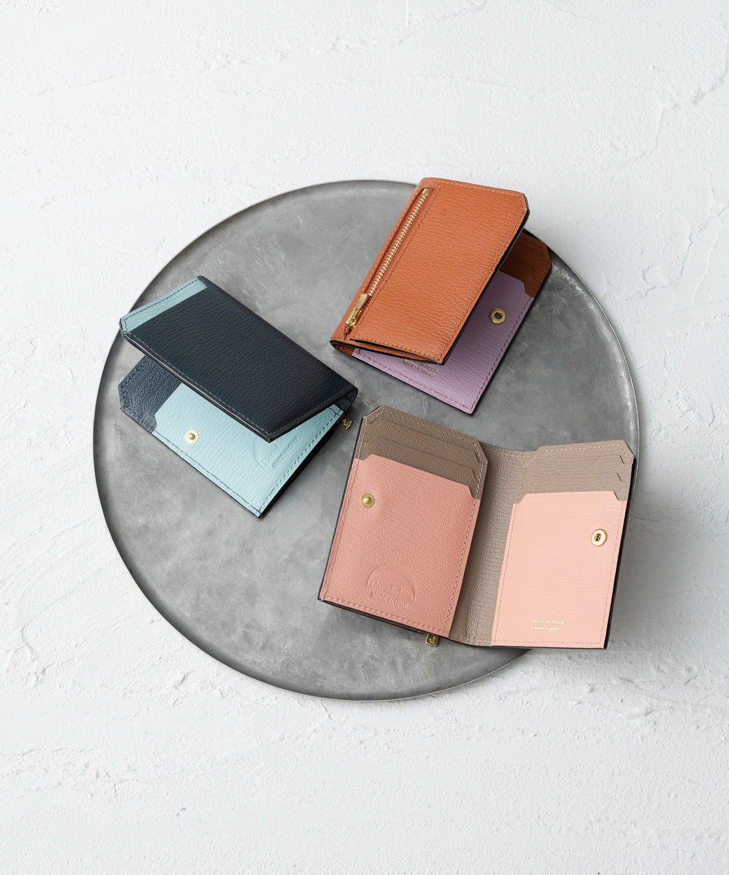 ラルコバレーノ L'arcobaleno 別注スマートカードウォレット ラルコバレーノ 本革 リアルレザー ギフト （キャメル） キャメル