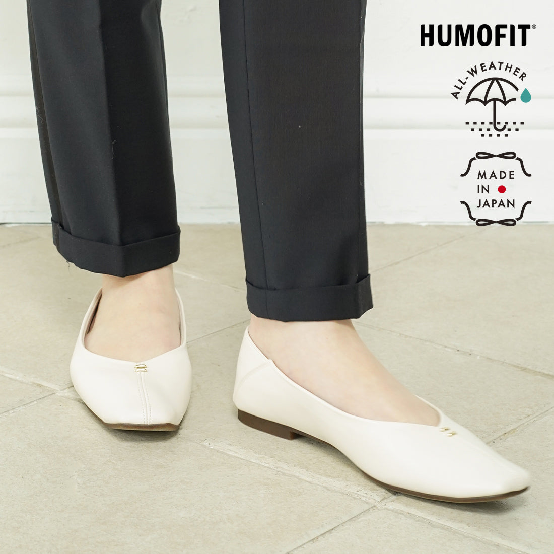 ラフオレッタ Lauf oletta 【レイン対応】ソフトVカットバブーシュ ALL-WEATHER(LRH103) （IVORY） IVORY