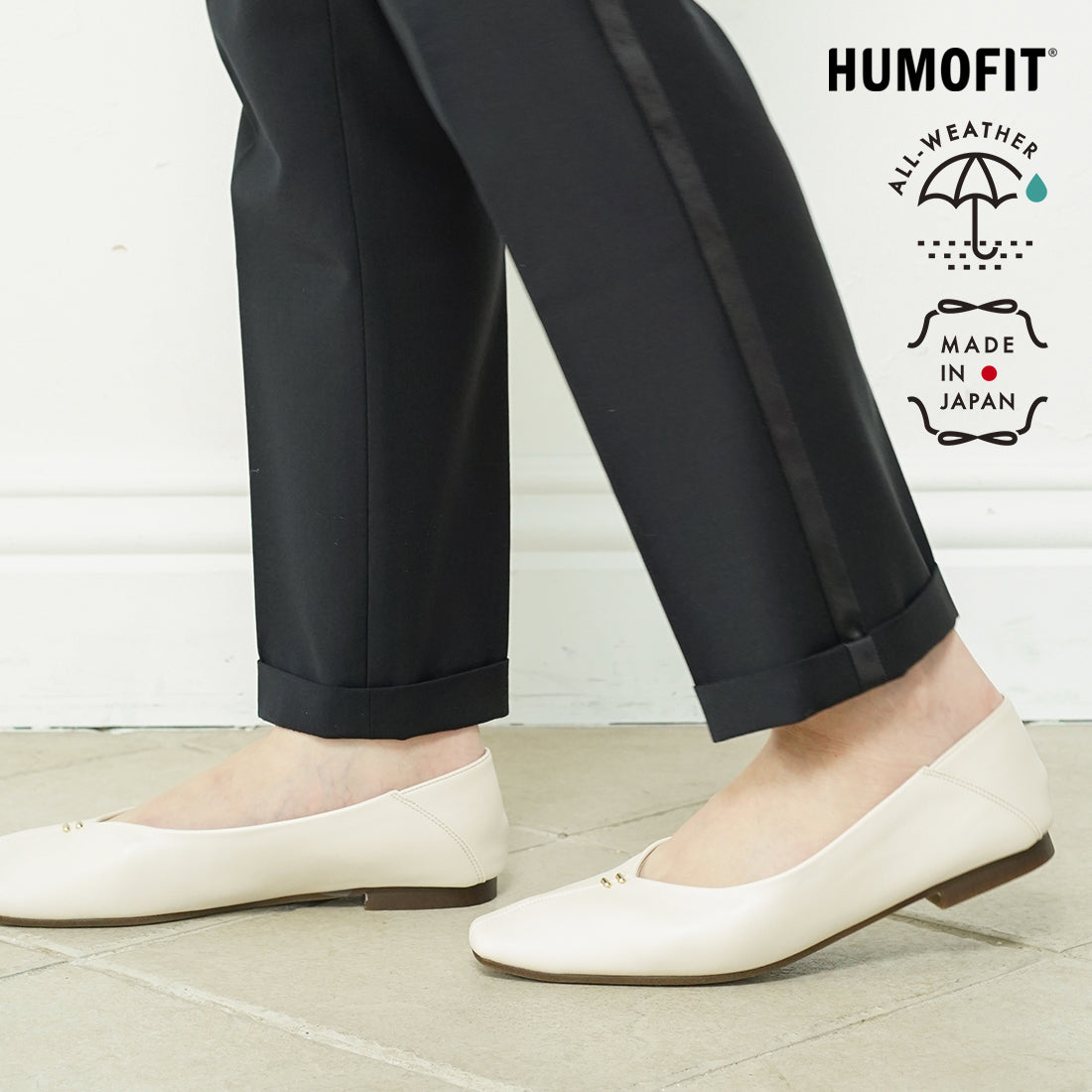 ラフオレッタ Lauf oletta 【レイン対応】ソフトVカットバブーシュ ALL-WEATHER(LRH103) （IVORY） IVORY