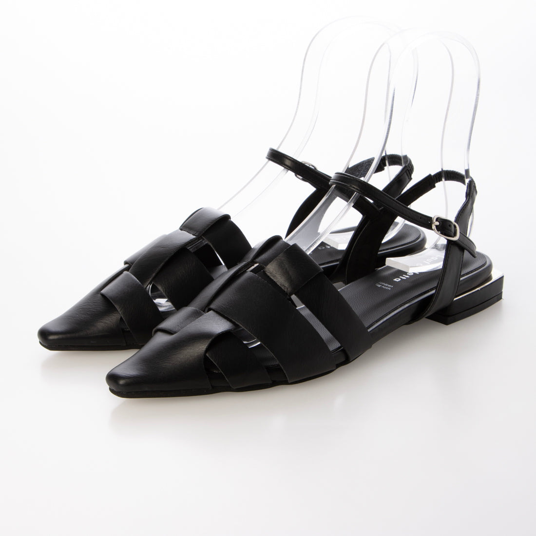 ラフオレッタ Lauf oletta グルカバックストラップパンプス(LH123) （BLACK） BLACK