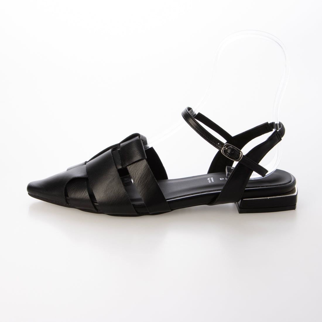 ラフオレッタ Lauf oletta グルカバックストラップパンプス(LH123) （BLACK） BLACK