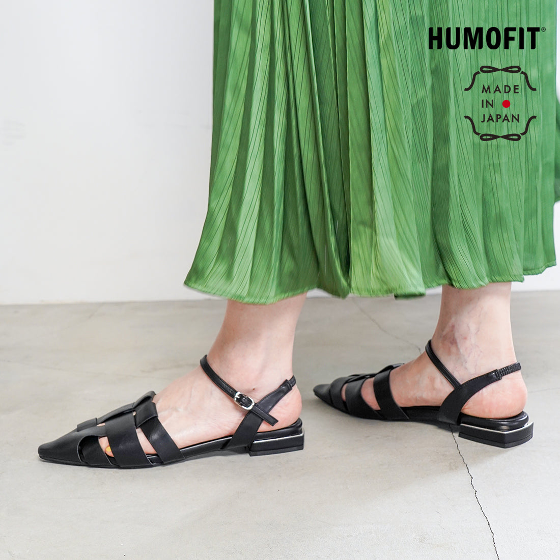 ラフオレッタ Lauf oletta グルカバックストラップパンプス(LH123) （BLACK） BLACK