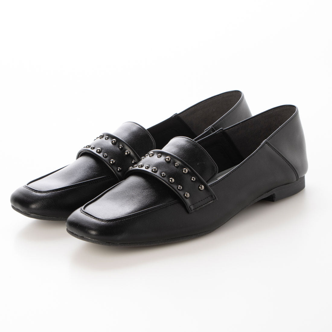 ラフオレッタ Lauf oletta 【レイン対応】スタッズバブーシュローファー(LRH122) （BLACK） BLACK