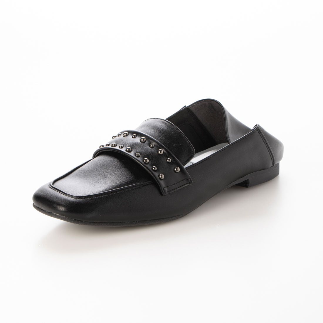 ラフオレッタ Lauf oletta 【レイン対応】スタッズバブーシュローファー(LRH122) （BLACK） BLACK