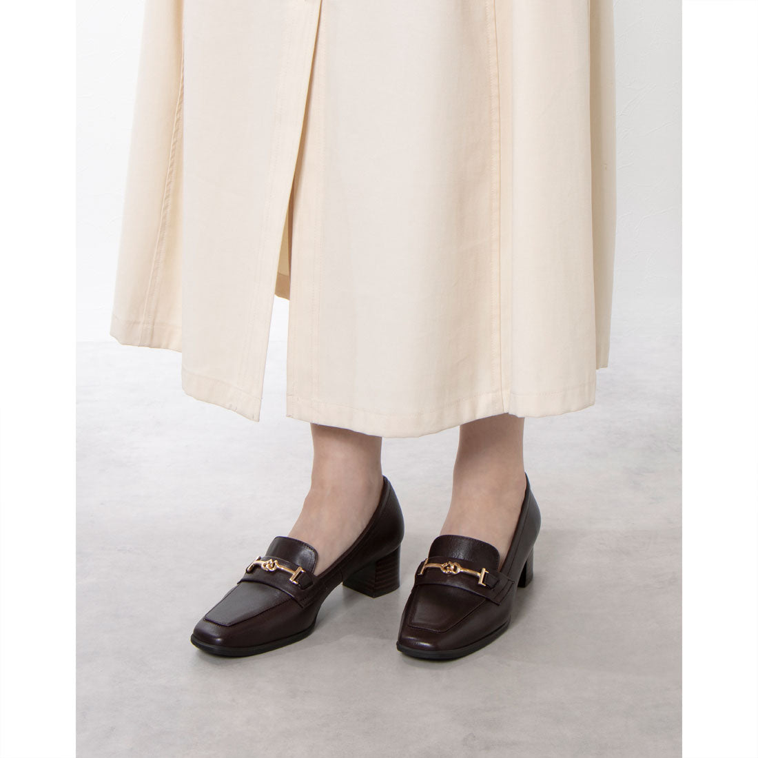 LuLuca step Slim Bit Pumps that can be used on and off