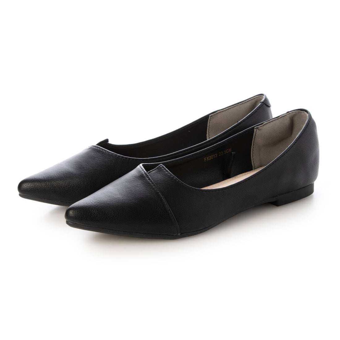 ライフ ビューティー Life beauty ポインテッドトゥフラットシューズ （BLK） BLK