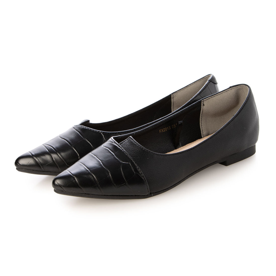 ライフ ビューティー Life beauty ライフ ビューティー Life beauty ポインテッドトゥフラットシューズ （BLK/BLK） BLK/BLK