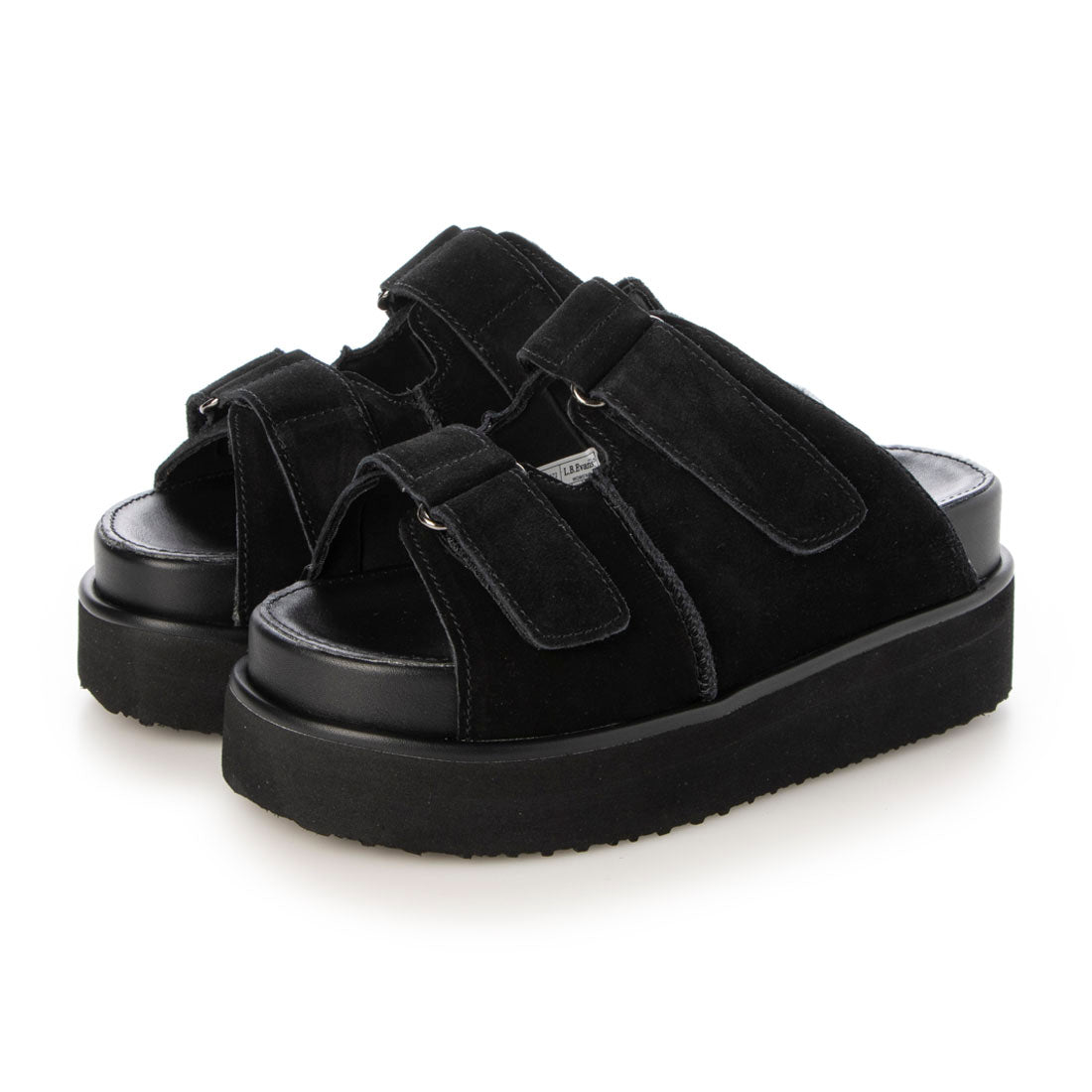 エルビーエヴァンズ L.B.Evans Rosie 厚底サンダル （Black） Black