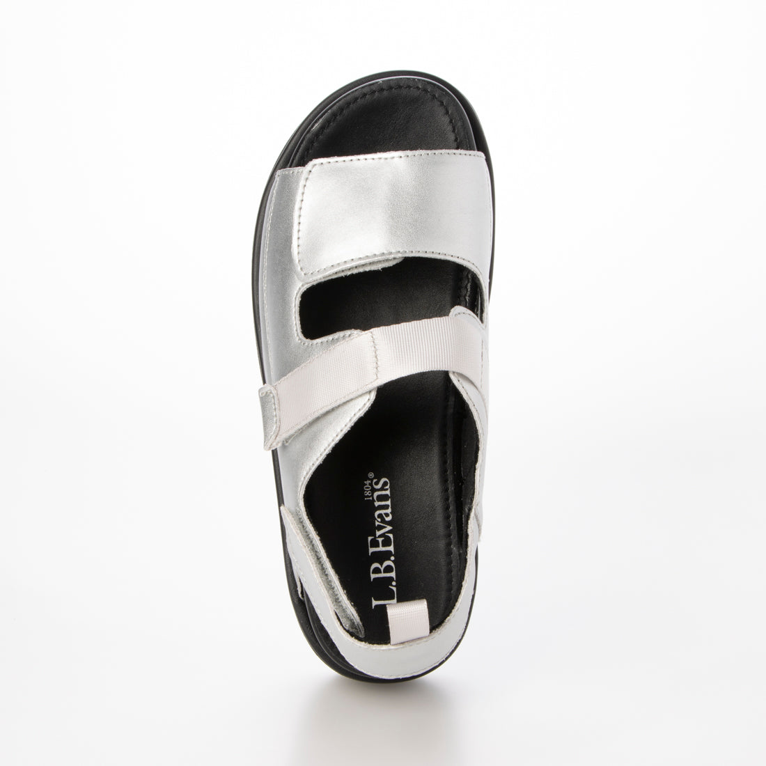 エルビーエヴァンズ L.B.Evans Mia 厚底サンダル （Silver） Silver