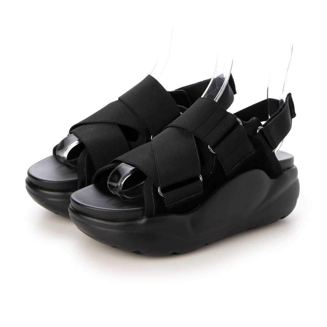 エルビーエヴァンズ L.B.Evans Julia 厚底サンダル （Black） Black