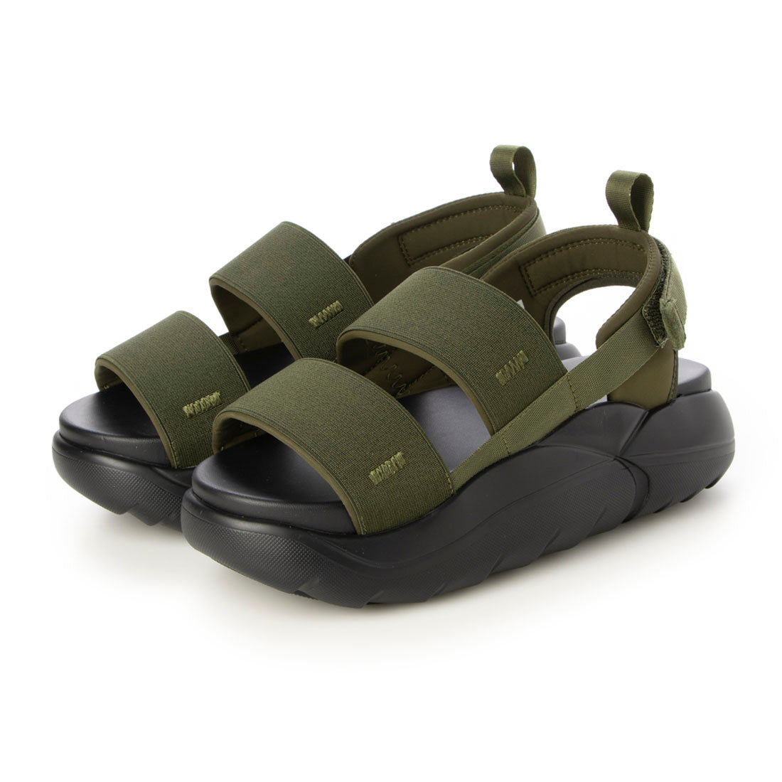エルビーエヴァンズ L.B.Evans Lucy 厚底サンダル （Olive） Olive