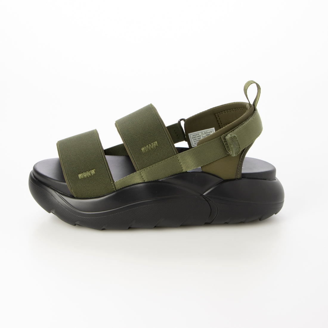 エルビーエヴァンズ L.B.Evans Lucy 厚底サンダル （Olive） Olive