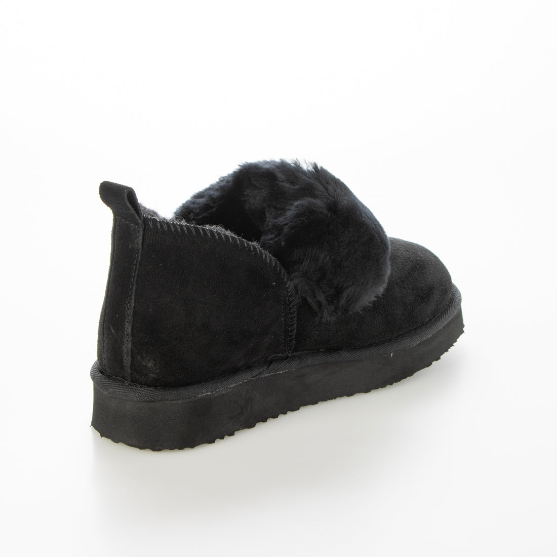 エルビーエヴァンズ L.B.Evans Mel 厚底ボアショートブーツ （Black） Black