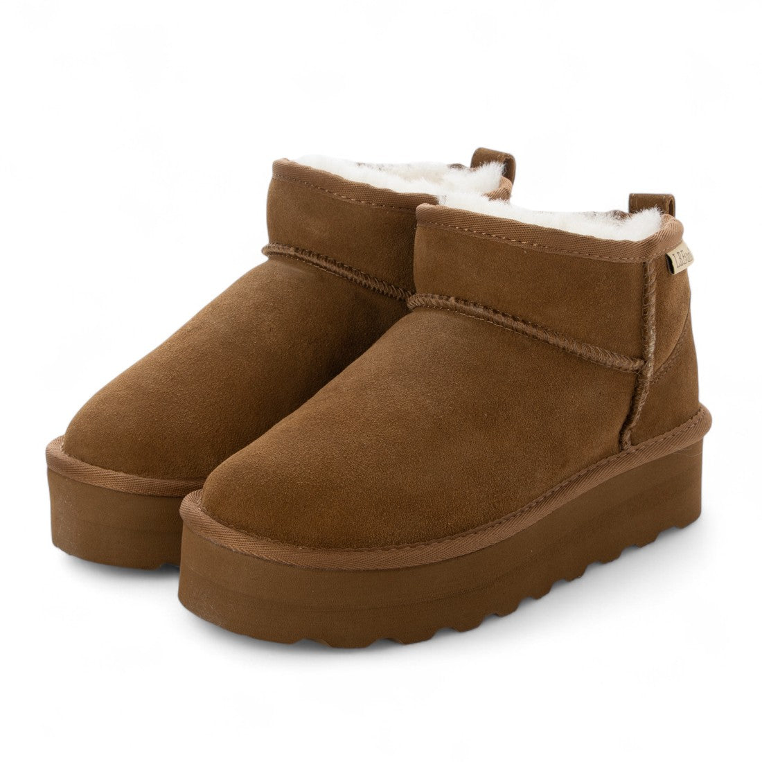 エルビーエヴァンズ L.B.Evans Dede 厚底ムートンブーツ （Chestnut） Chestnut