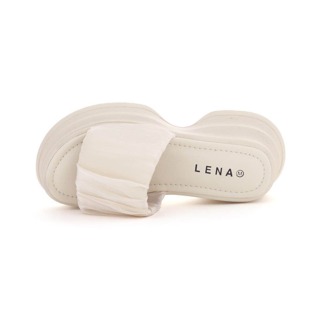 レナ Lena レディース サンダル 厚底シアーサンダル 厚底サンダル つっかけ 履きやすい 6cmヒール 59000 （アイボリー） アイボリー