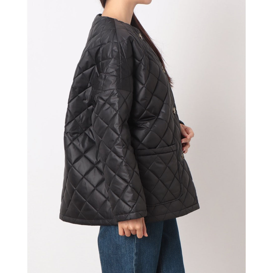 ルミノア Le Minor Vent d’ouest リバティ 中綿コート （BLACK） BLACK