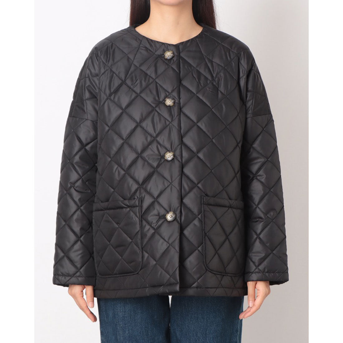 ルミノア Le Minor Vent d’ouest リバティ 中綿コート （BLACK） BLACK