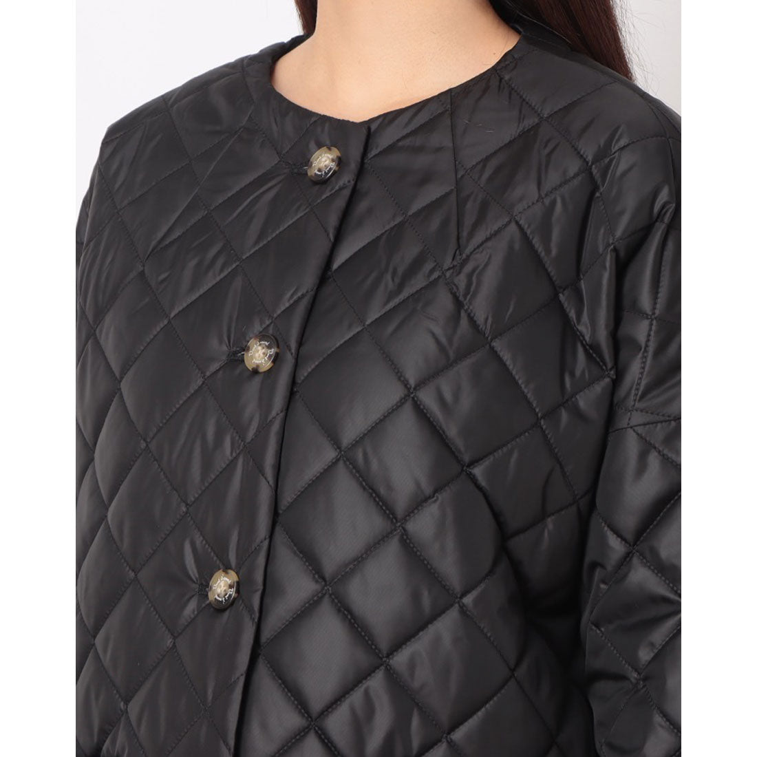 ルミノア Le Minor Vent d’ouest リバティ 中綿コート （BLACK） BLACK