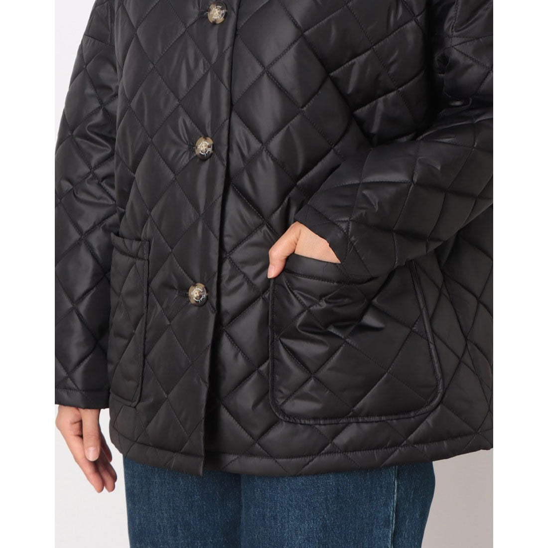 ルミノア Le Minor Vent d’ouest リバティ 中綿コート （BLACK） BLACK