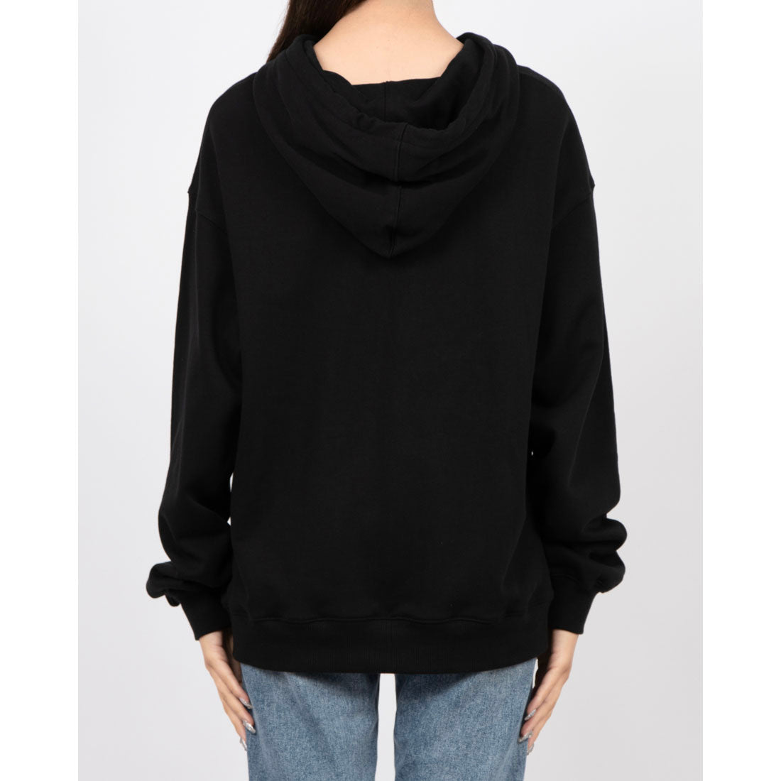 ロングライフアンドハピネス Longlife & Happiness Oui コットン オーバーサイズ フーディー （BLACK） BLACK