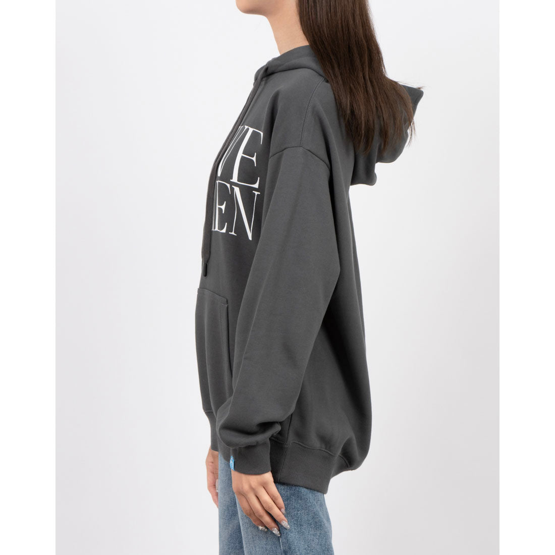 ロングライフアンドハピネス Longlife & Happiness ACTIVE WOMEN コットン オーバーサイズ フーディー （GREY MARL） GREY MARL