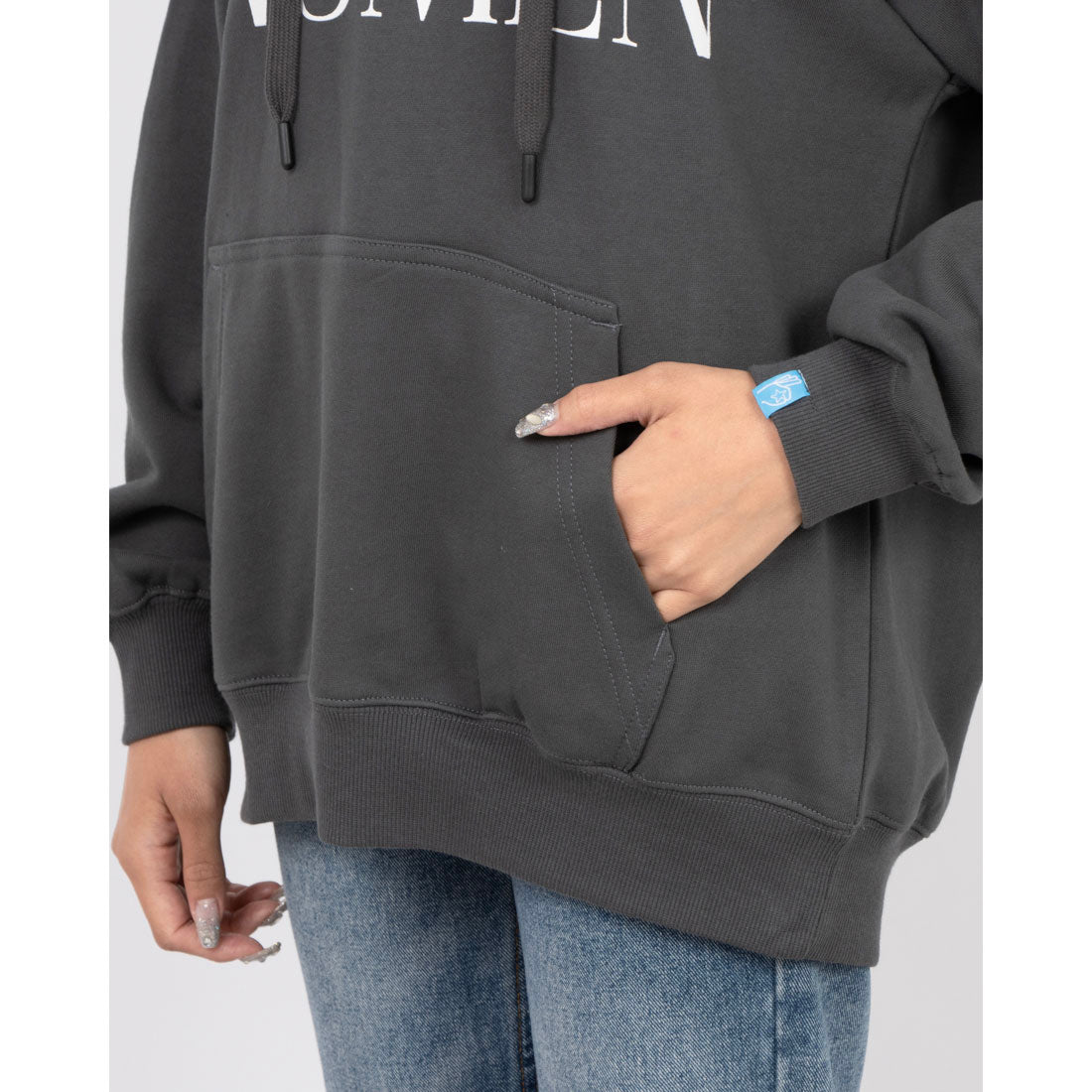 ロングライフアンドハピネス Longlife & Happiness ACTIVE WOMEN コットン オーバーサイズ フーディー （GREY MARL） GREY MARL
