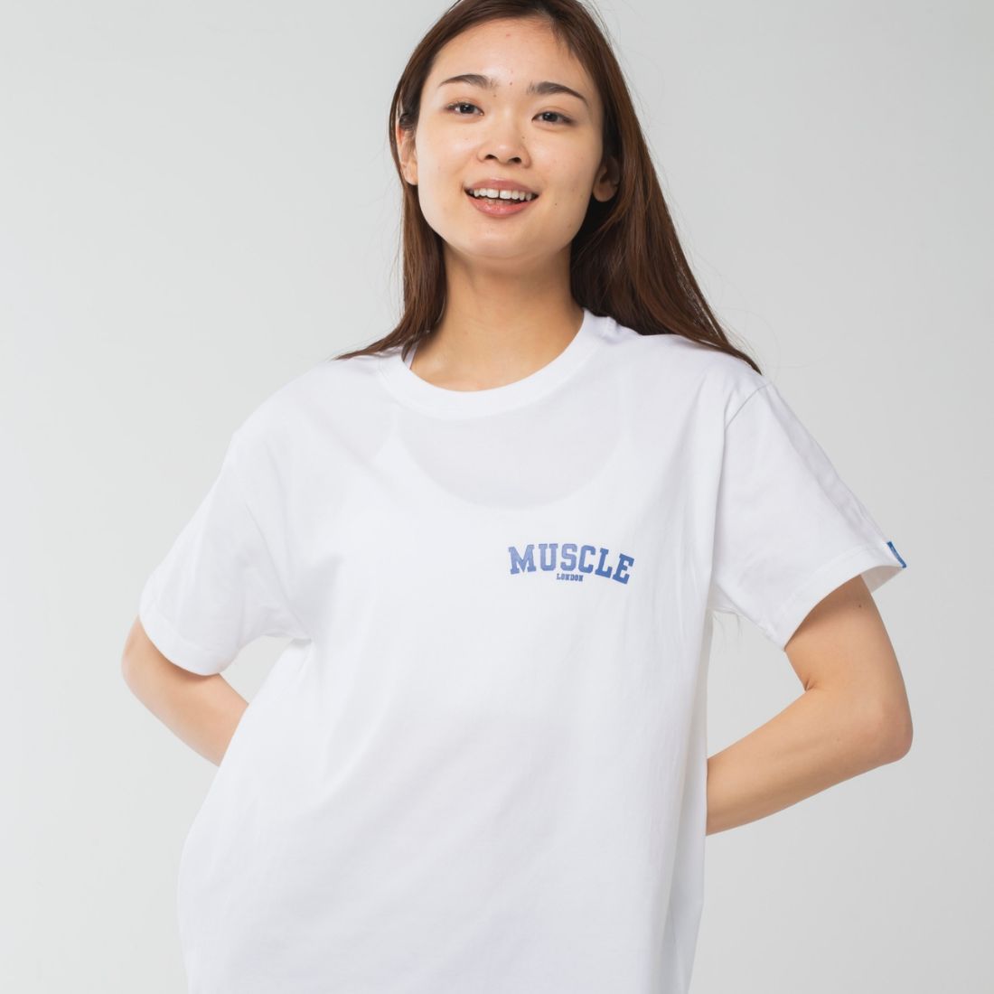 ロングライフアンドハピネス Longlife & Happiness Small Muscle London コットン クルー 半袖 Tシャツ （WHITE） WHITE