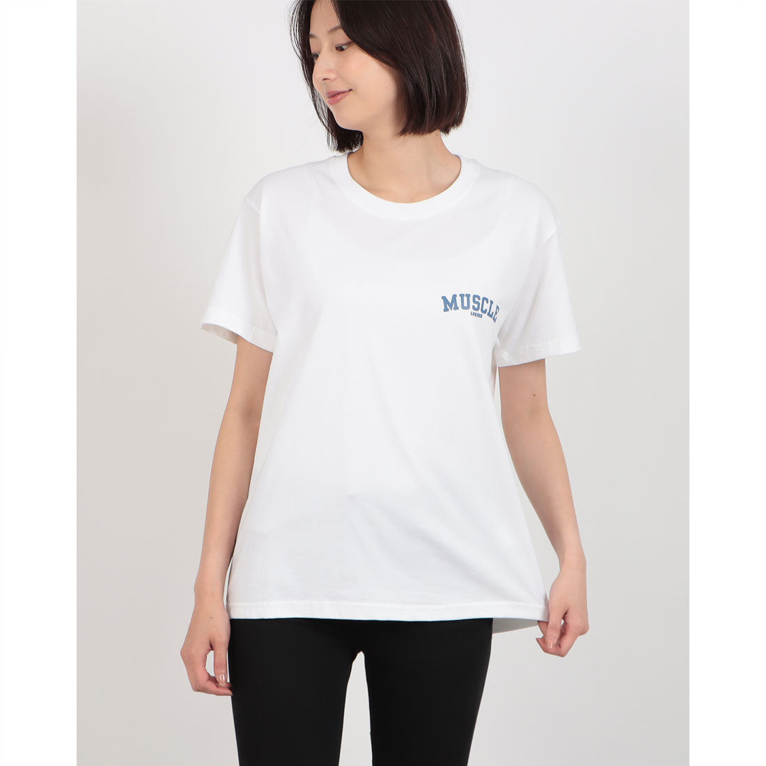 ロングライフアンドハピネス Longlife & Happiness Small Muscle London コットン クルー 半袖 Tシャツ （WHITE） WHITE