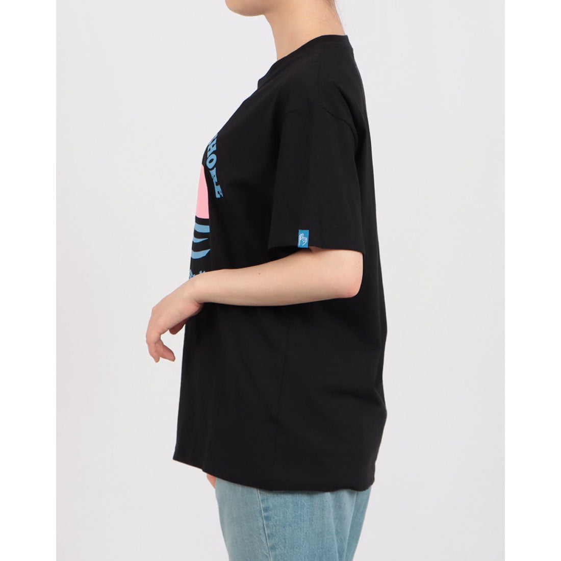 ロングライフアンドハピネス Longlife & Happiness North Shore Yoga Studio コットン クルー 半袖 Tシャツ （NAVY） NAVY