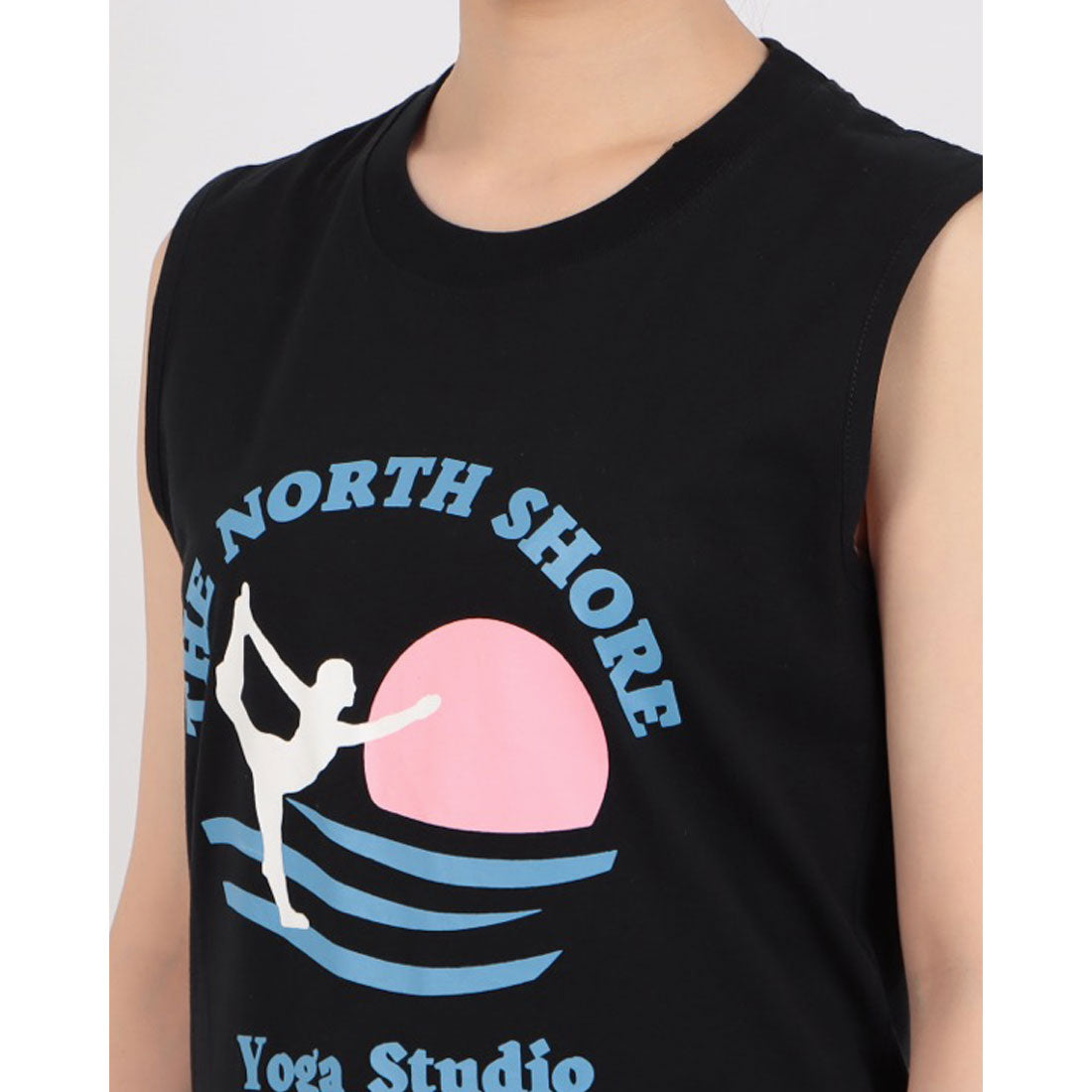 ロングライフアンドハピネス Longlife & Happiness North Shore Yoga Studio コットン ボックスタンク （WHITE） WHITE