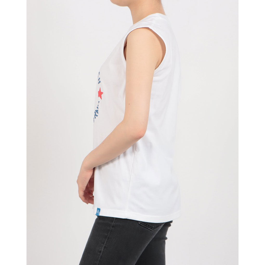 ロングライフアンドハピネス Longlife & Happiness MUSCLE BEACH コットン ボックスタンク （BLACK） BLACK
