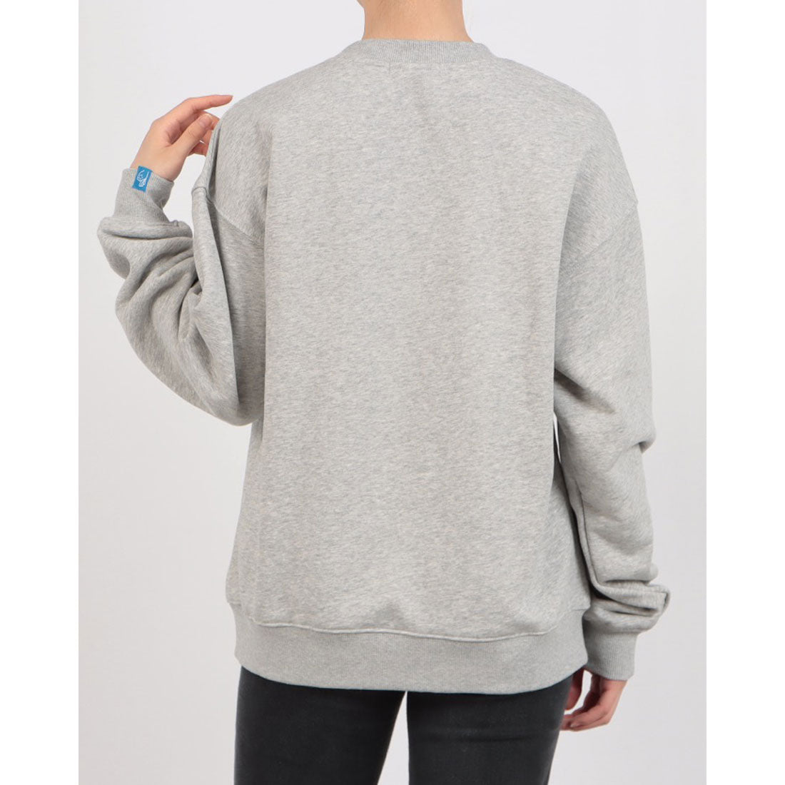 ロングライフアンドハピネス Longlife & Happiness ワイルドフラワー クルースウェットシャツ 裏起毛 （GREY MARL） GREY MARL