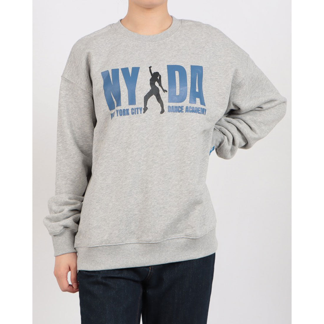 ロングライフアンドハピネス Longlife & Happiness New York Dance Studio クルースウェットシャツ 裏起毛 （GREY MARL） GREY MARL