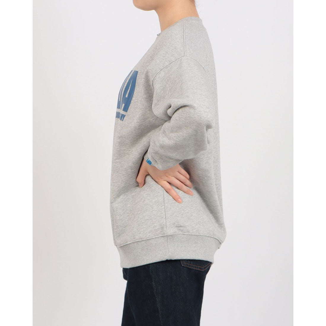 ロングライフアンドハピネス Longlife & Happiness New York Dance Studio クルースウェットシャツ 裏起毛 （GREY MARL） GREY MARL