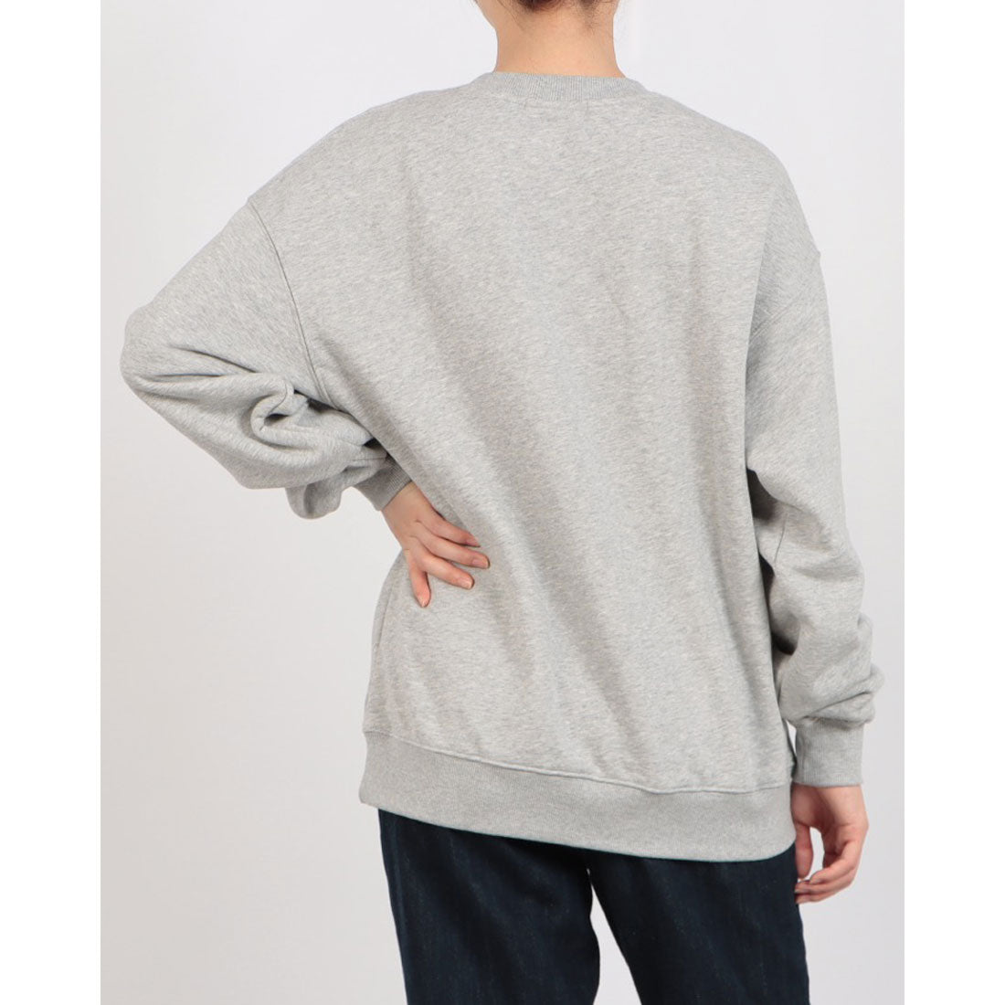 ロングライフアンドハピネス Longlife & Happiness New York Dance Studio クルースウェットシャツ 裏起毛 （GREY MARL） GREY MARL