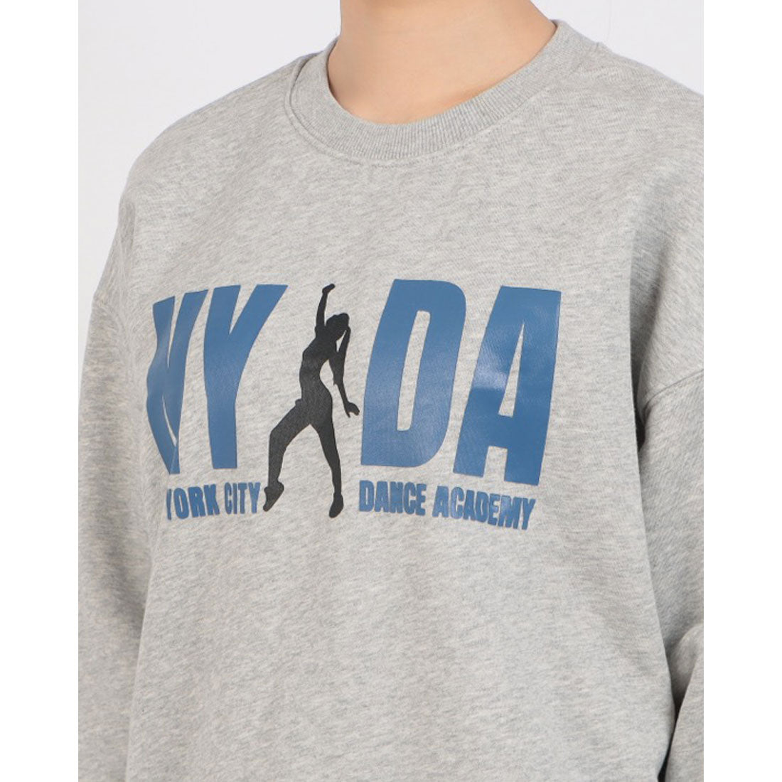 ロングライフアンドハピネス Longlife & Happiness New York Dance Studio クルースウェットシャツ 裏起毛 （GREY MARL） GREY MARL