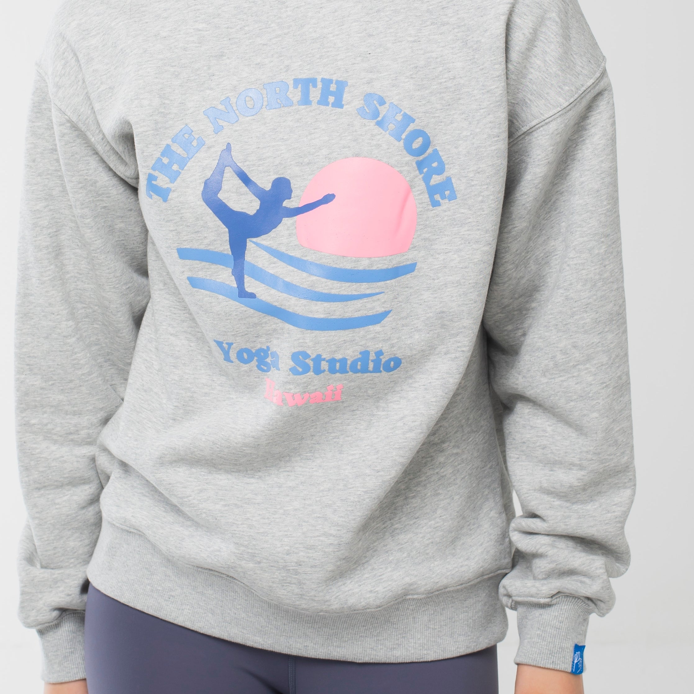 ロングライフアンドハピネス Longlife & Happiness North Shore Yoga クルースウェットシャツ 裏起毛 （GREY MARL） GREY MARL