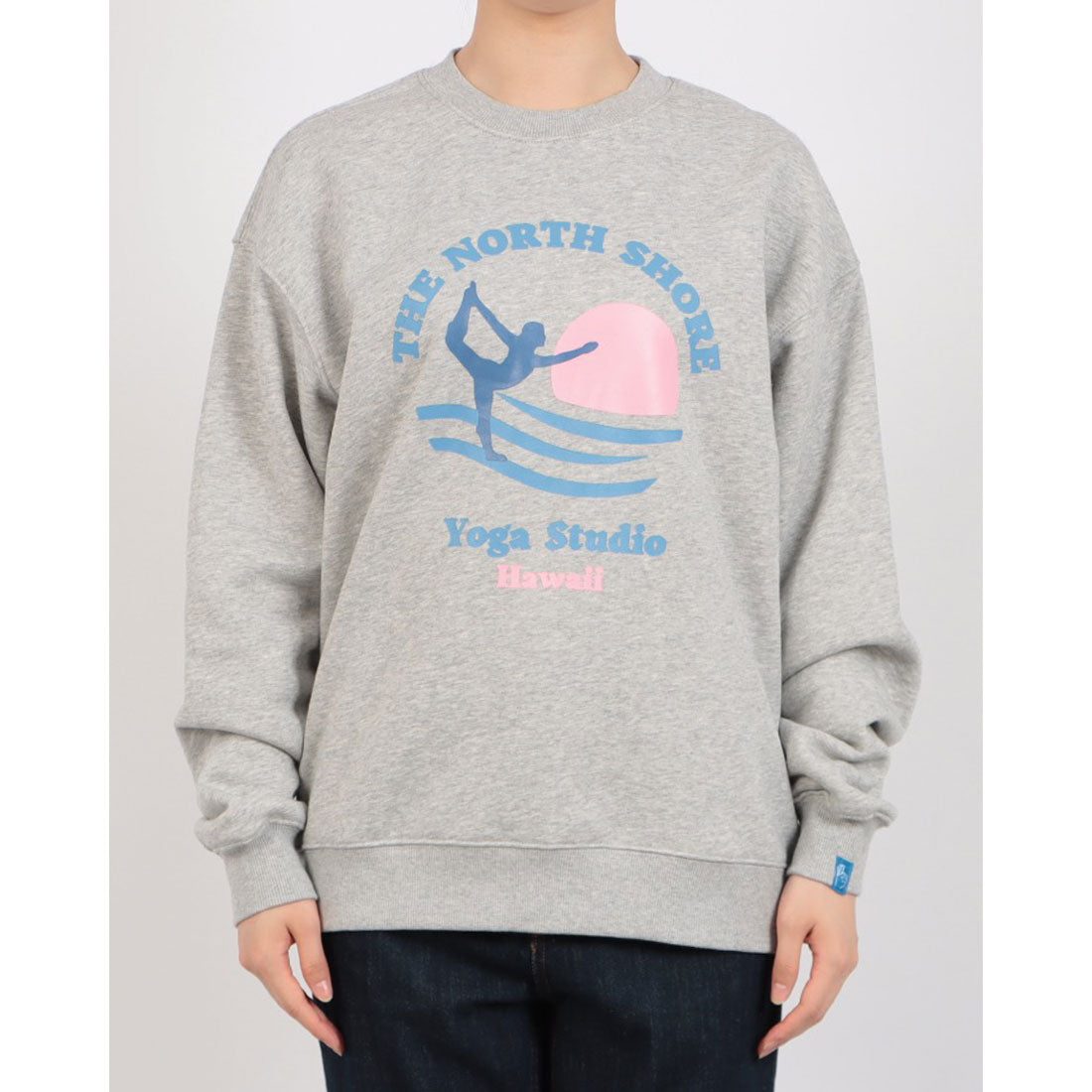 ロングライフアンドハピネス Longlife & Happiness North Shore Yoga クルースウェットシャツ 裏起毛 （GREY MARL） GREY MARL