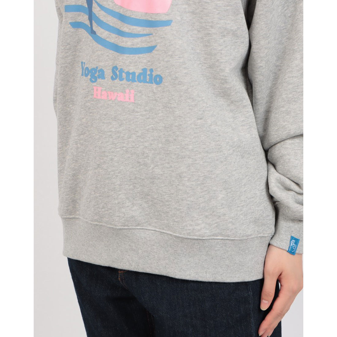 ロングライフアンドハピネス Longlife & Happiness North Shore Yoga クルースウェットシャツ 裏起毛 （GREY MARL） GREY MARL